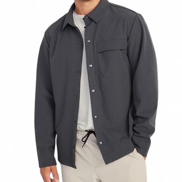 Old Navy Men’s StretchTech Water-Repellent Utility Shacket, size M - Picture 1 of 6